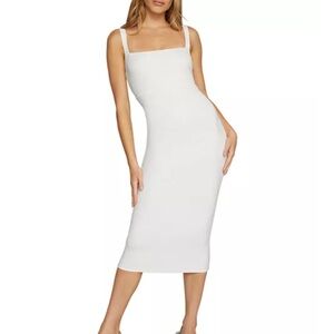 Good American White Midi Dress